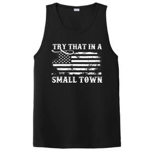 Try That In My Town American Flag PosiCharge Competitor Tank