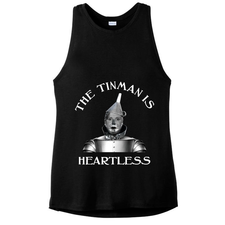 The Tinman Is Heartless Nancy Pelosi Ladies PosiCharge Tri-Blend Wicking Tank