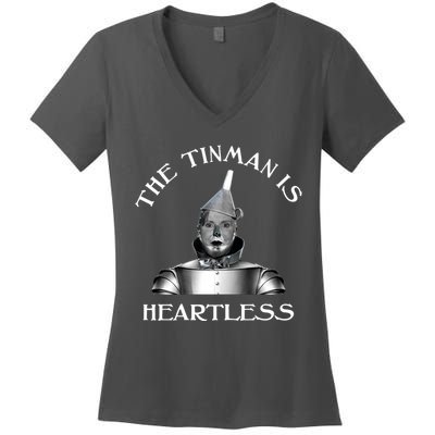 The Tinman Is Heartless Nancy Pelosi Women's V-Neck T-Shirt