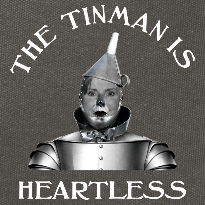The Tinman Is Heartless Nancy Pelosi Cotton Canvas Backpack