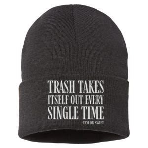 Trash Takes Itself Out Every Single Time Reputation Sustainable Knit Beanie