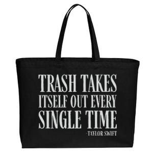 Trash Takes Itself Out Every Single Time Reputation Cotton Canvas Jumbo Tote