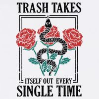 Trash Takes Itself Out Every Single Time Valucap Bio-Washed Visor