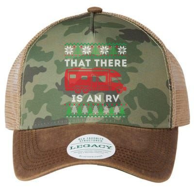 That There Is An RV Ugly Christmas Camping Holiday Legacy Tie Dye Trucker Hat
