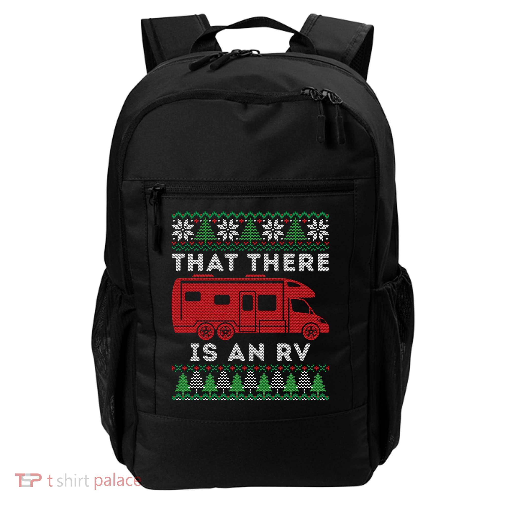 That There Is An RV Ugly Christmas Camping Holiday Backpack