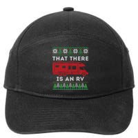 That There Is An RV Ugly Christmas Camping Holiday 7-Panel Snapback Hat
