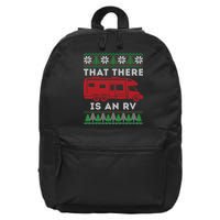 That There Is An RV Ugly Christmas Camping Holiday 16 in Basic Backpack