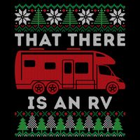 That There Is An RV Ugly Christmas Camping Holiday 16 in Basic Backpack