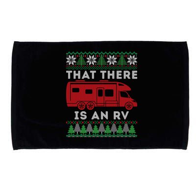 That There Is An RV Ugly Christmas Camping Holiday Microfiber Hand Towel