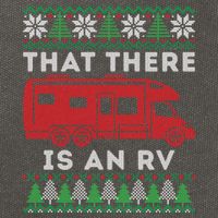 That There Is An RV Ugly Christmas Camping Holiday Cotton Canvas Backpack