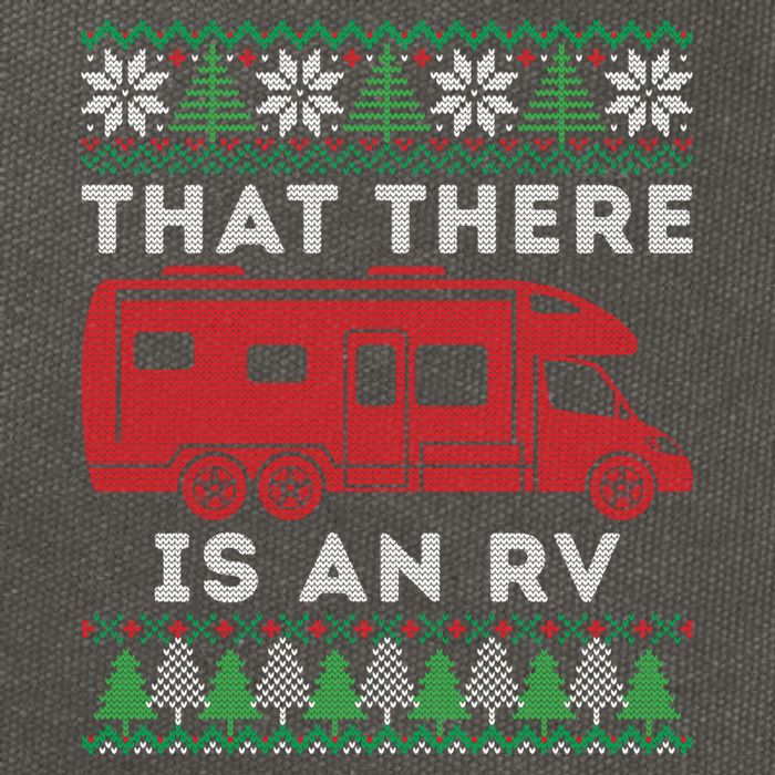 That There Is An RV Ugly Christmas Camping Holiday Cotton Canvas Backpack