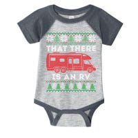 That There Is An RV Ugly Christmas Camping Holiday Infant Baby Jersey Bodysuit
