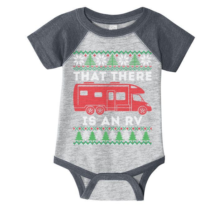 That There Is An RV Ugly Christmas Camping Holiday Infant Baby Jersey Bodysuit