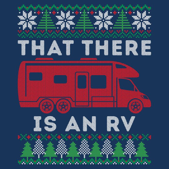 That There Is An RV Ugly Christmas Camping Holiday Infant Baby Jersey Bodysuit