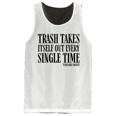 Trash Takes Itself Out Every Single Time Mesh Reversible Basketball Jersey Tank