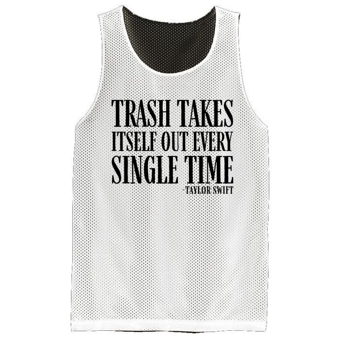 Trash Takes Itself Out Every Single Time Mesh Reversible Basketball Jersey Tank