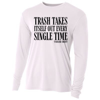 Trash Takes Itself Out Every Single Time Cooling Performance Long Sleeve Crew