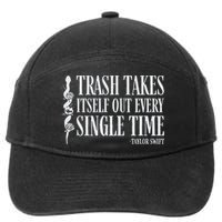 Trash Takes Itself Out Every Single Time 7-Panel Snapback Hat