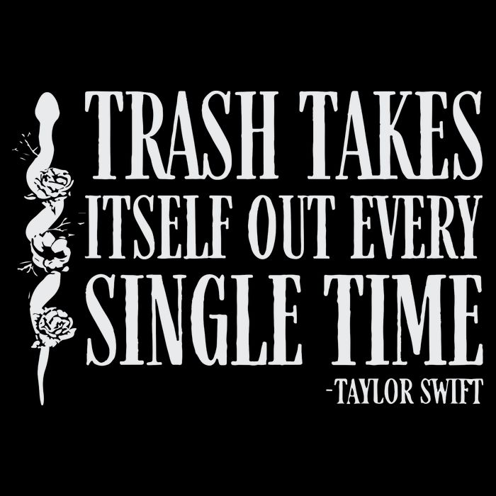 Trash Takes Itself Out Every Single Time 7-Panel Snapback Hat