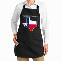 Texas This Is Home with State Outline and Texas Flag Apron