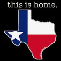 Texas This Is Home with State Outline and Texas Flag T-Shirt