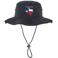 Texas This Is Home with State Outline and Texas Flag Bucket Hat