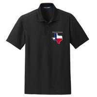 Texas This Is Home with State Outline and Texas Flag Dry Zone Grid Polo