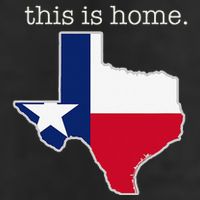 Texas This Is Home with State Outline and Texas Flag Microfiber Hand Towel