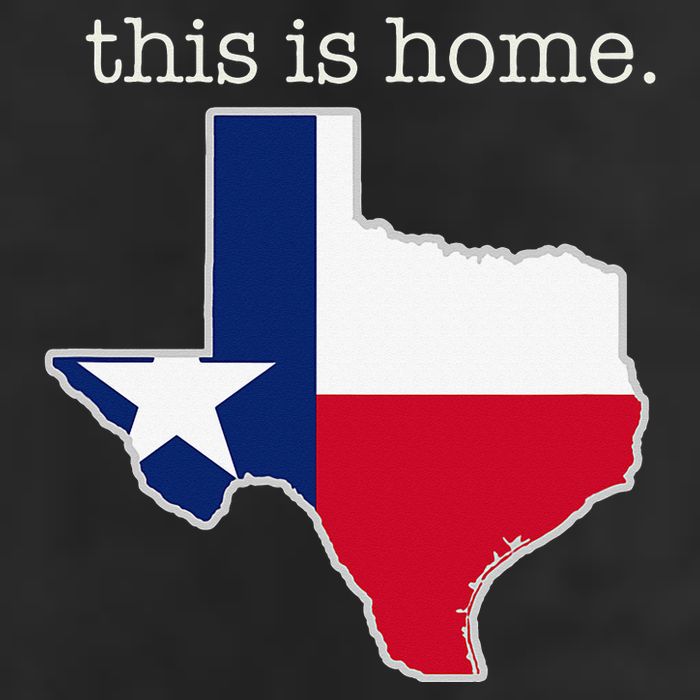 Texas This Is Home with State Outline and Texas Flag Microfiber Hand Towel