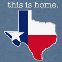 Texas This Is Home with State Outline and Texas Flag Garment-Dyed Sweatshirt