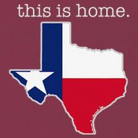 Texas This Is Home with State Outline and Texas Flag 16oz Travel Tumbler