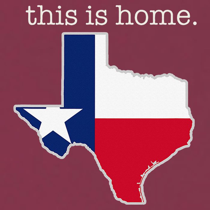 Texas This Is Home with State Outline and Texas Flag 16oz Travel Tumbler