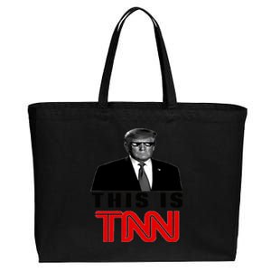 Trump This Is TNN Funny Cotton Canvas Jumbo Tote