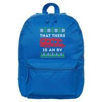 That There Is An Rv Ugly Christmas Camping Holiday Camper Cute Gift 16 in Basic Backpack