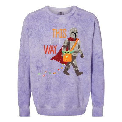 The This Is The Way Halloween Colorblast Crewneck Sweatshirt