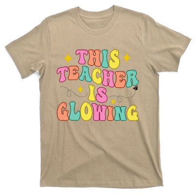 This Teacher Is Glowing Hello Summer Funny End Of School T-Shirt