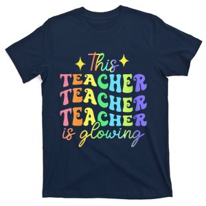 This Teacher Is Glowing Hello Summer Funny End Of School T-Shirt