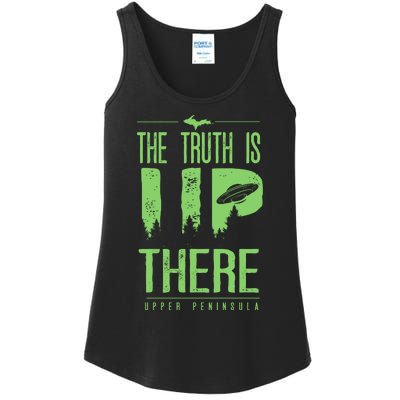 The Truth Is Up There Upper Peninsula Ufo Ladies Essential Tank