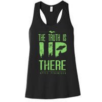 The Truth Is Up There Upper Peninsula Ufo Women's Racerback Tank