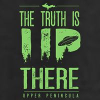The Truth Is Up There Upper Peninsula Ufo Microfiber Hand Towel