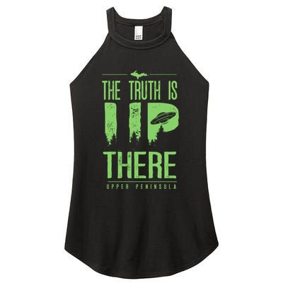 The Truth Is Up There Upper Peninsula Ufo Women's Perfect Tri Rocker Tank