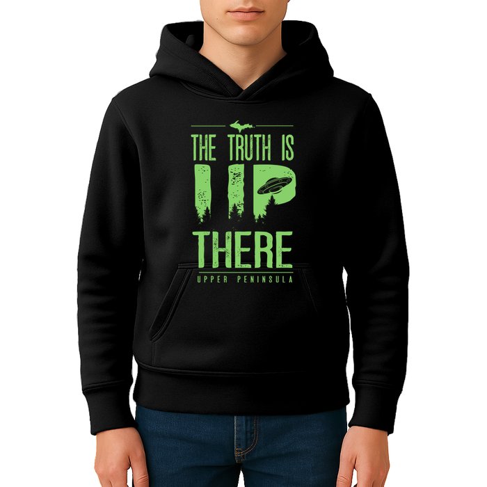 The Truth Is Up There Upper Peninsula Ufo Kids Hoodie