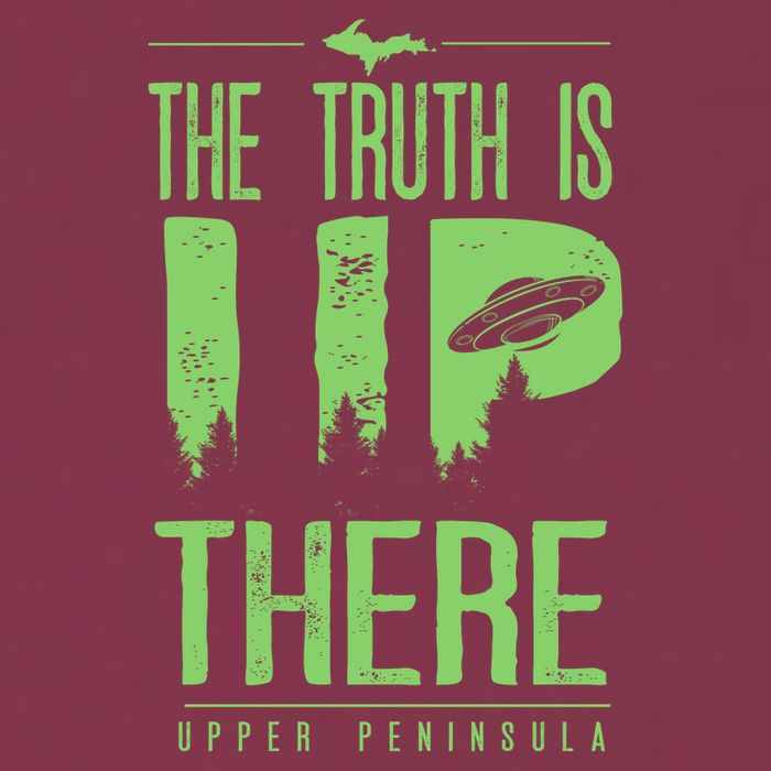 The Truth Is Up There Upper Peninsula Ufo 16oz Travel Tumbler