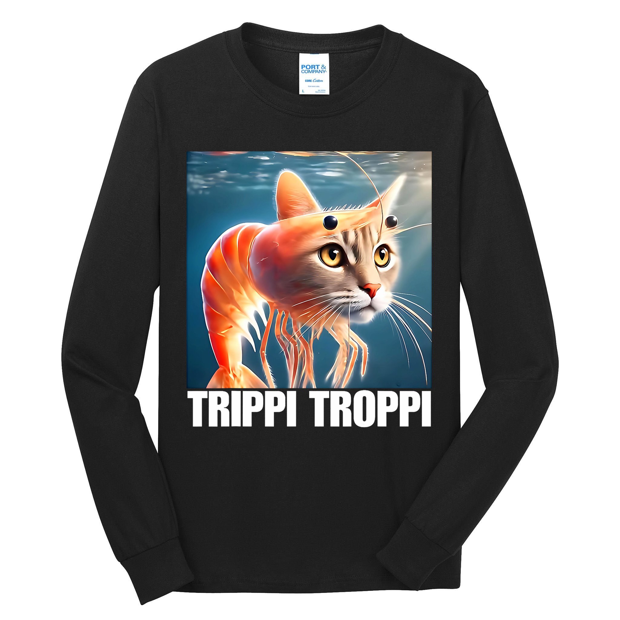 Trippi Troppi - Italian Brainrot Meme  Tall Long Sleeve T-Shirt