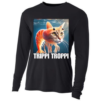 Trippi Troppi - Italian Brainrot Meme  Cooling Performance Long Sleeve Crew