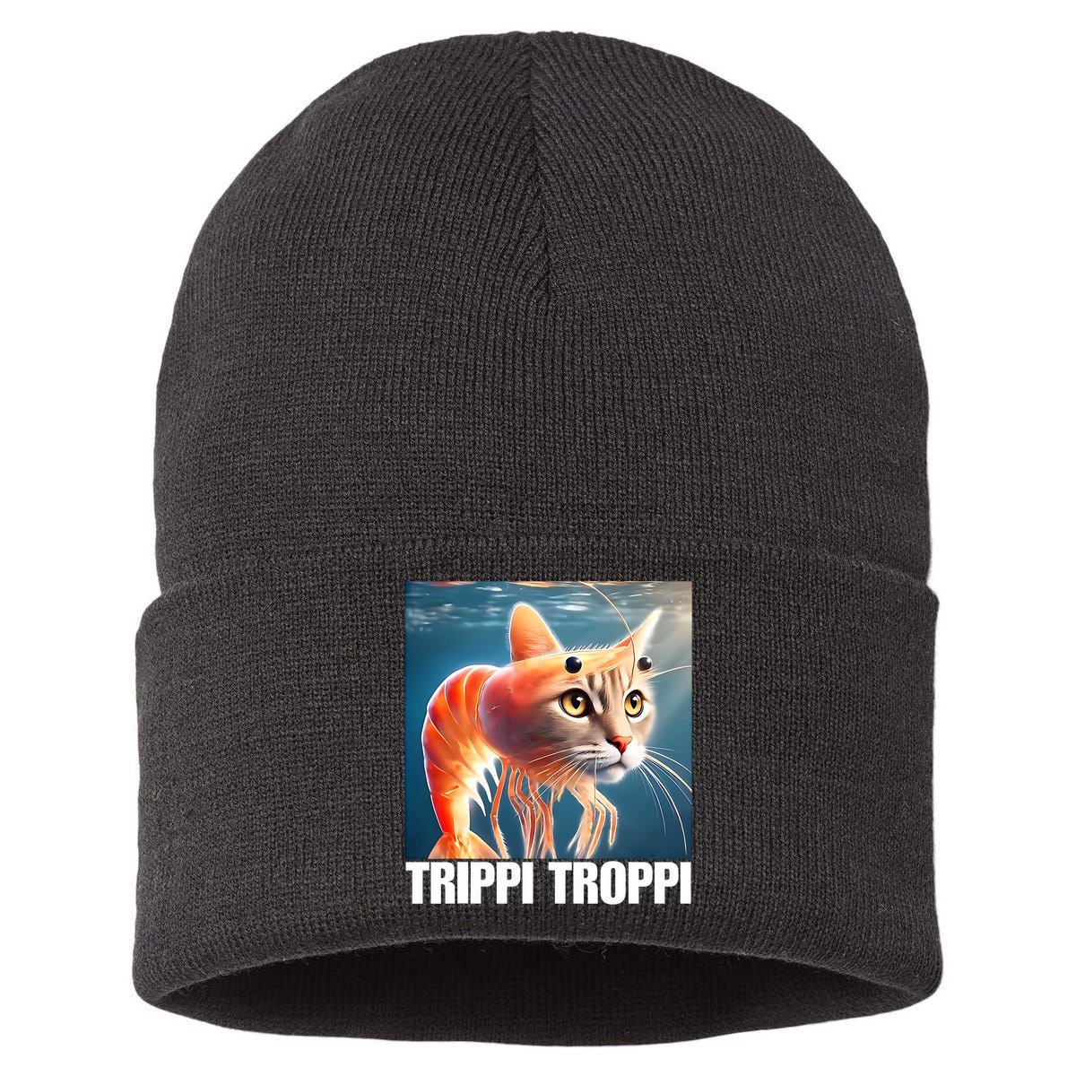 Trippi Troppi - Italian Brainrot Meme  Sustainable Knit Beanie