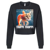 Trippi Troppi - Italian Brainrot Meme  Cropped Pullover Crew