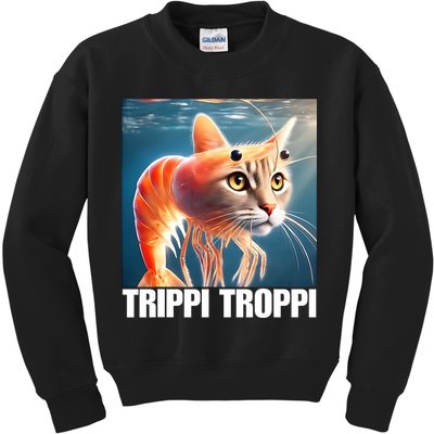 Trippi Troppi - Italian Brainrot Meme  Kids Sweatshirt