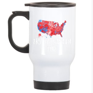 Try To Impeach This Trump Supporter 2020 Usa Republican Map Gift Stainless Steel Travel Mug