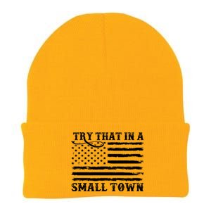 Try That In My Small Town Knit Cap Winter Beanie